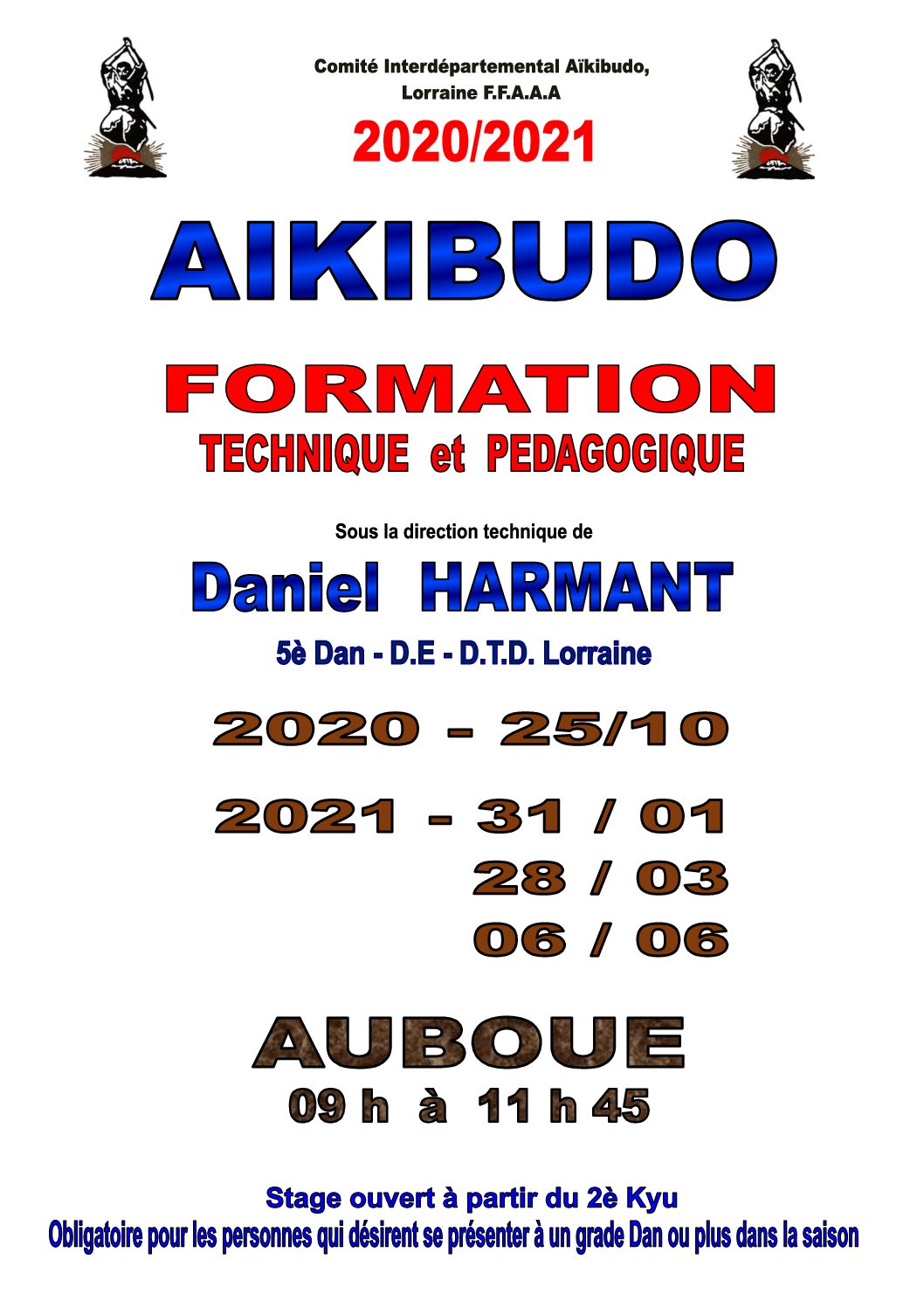 Aikibudo : Les formations